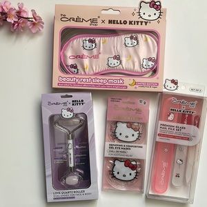 Hello Kitty x The Creme Shop beauty bath makeup cosmetics gift bundle set NWT